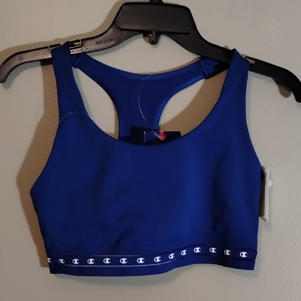 Champion Absolute Sports Bra, Medium Support, Aztec Blue, Size Small- NWT